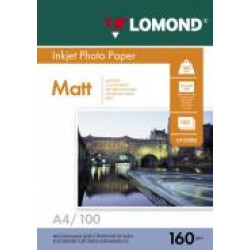 Бумага матовая A4 Lomond 160г/м2, 100лист. (0102005) [1]