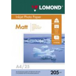 Бумага матовая A4 Lomond 205г/м2, 25лист. (0102124) [1]
