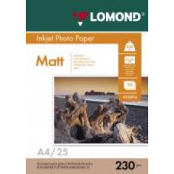 Бумага матовая A4 Lomond 230г/м2, 25лист. (0102050) [1]