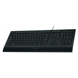 Проводная клавиатура Logitech K280e, (Полноразмерная/Мембранная/Кабель 1.8м), Черная [1]