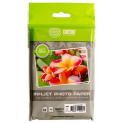 Фотобумага Cactus CS-GA620050 A6/200г/м2/50л./белый глянцевое для струйной печати [1]