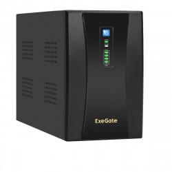 ИБП Exegate  UNB-2000.LED.AVR.2SH.RJ.USB <2000VA/1200W, LED, AVR,2*Schuko, RJ45/11, USB, металлический корпус, Black>  EX292609RUS [1]