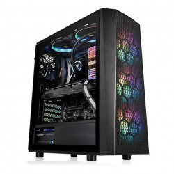 Корпус Thermaltake Versa J24 TG RGB /Black,3 Fan 120mm RGB incl, 3*3.5/2,5, 2 x 2.5”,2*USB3 CA-1L7-00M1WN-01 [1]