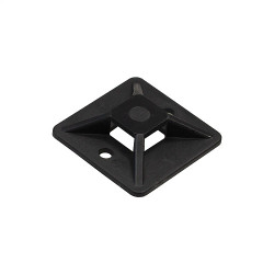 Самоклеящаяся площадка для крепления стяжек ExeGate STM3030B-100 (30х30 мм, halogen free, -40°C - +85°C, черная, 100 шт) [1]