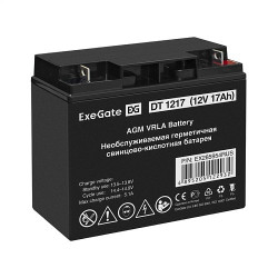 Батарея 12V/17Ah ExeGate DT 1217 (12V 17Ah, клеммы F3 (болт М5 с гайкой)) EX285954RUS [1]