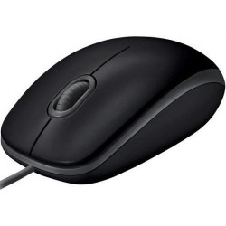 Проводная мышь Logitech M110, (Проводная 1.8м/1000 dpi/Бесшумная), Черная [1]