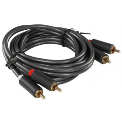 Кабель UGREEN AV104 (10520) 2RCA Male to 2RCA Male. Длина: 5м. Цвет: черный [1]