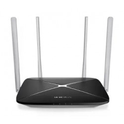 WI-FI роутер Mercusys AC12 двухдиапазонный, cкорость до 867 Мбит/с на 5 ГГц + до 300 Мбит/с на 2,4 ГГц, 802.11ac/a/b/g/n, 1 порт WAN 10/100 Мбит/с  + 3 порта LAN 10/100 Мбит/с, 4 фиксированные антенны, поддержка L2TP Россия/PPTP Россия/PPPoE Росс [2]