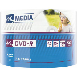 Матрица DVD-R 4.7Gb  MyMedia by Verbatim 16X Wrap (50) Printable (69202) [2]