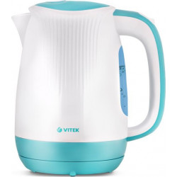 Чайник электрический VITEK VT-7059 Белый/Берюзовый  (1,7л, 2200Вт, Пластик) [2]