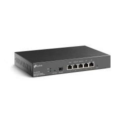 Маршрутизатор TP-Link ER7206 SafeStream ПОРТЫ: 1 гигабитный SFP-порт WAN, 1 гигабитный порт WAN RJ45, 2 гигабитных порта WAN/LAN RJ45, 2 гигабитных порта LAN RJ45 ОСОБЕННОСТИ: интеграция с контроллером Omada SDN, поддержка 100 VPN-туннелей IPsec, [2]