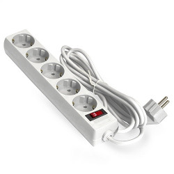 сетевой фильтр 3 м ExeGate SP-5-3W 5 евророзеток с заземлением, белый EX221187RUS [тема2]