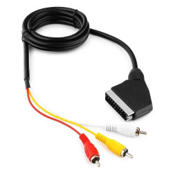 Кабель 3*RCA - Scart 1,8м Gembird CCV-519 [тема2]